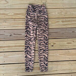 ** Anthropologie All Fenix Tiger Stripe 7/8 Leggings XS NWOT